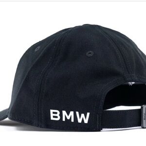 BMW Lettered Cap Hat (Black) - Brand New